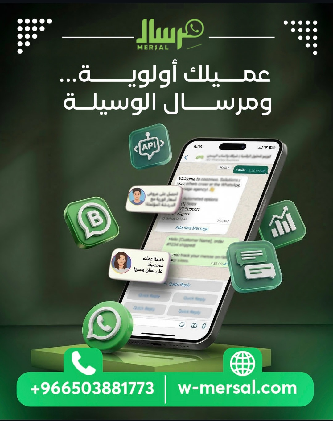 عميلك أولوية... ومِرسال الوسيلة: دليلك الشامل لتحويل خدمة العملاء إلى محرك نمو عبر واتساب بزنس API