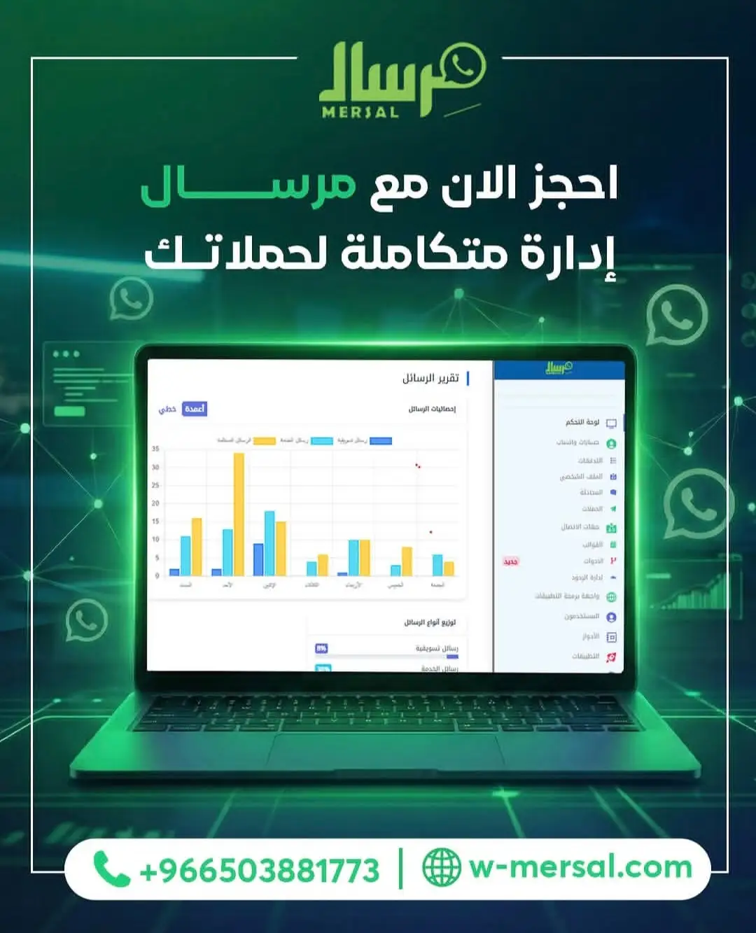 وداعاً للعشوائية: كيف تمنحك "مِرسال" الرؤية الشاملة لإدارة حملاتك وتحويل البيانات إلى أرباح؟